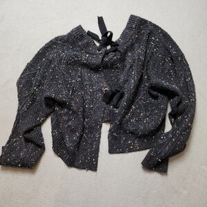 John + Jenn L Speckled Tie Back Sweater